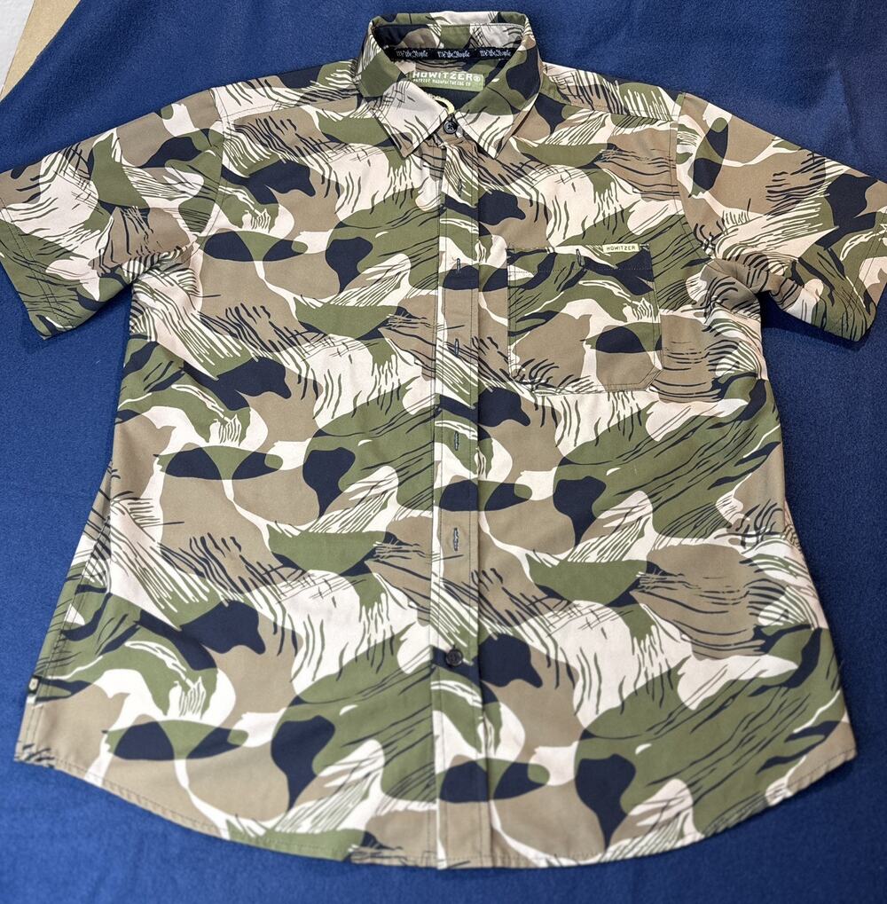 Howitzer Clothing Men's Button Down Shirt Tropic Thunder Patriot Mfg. Co